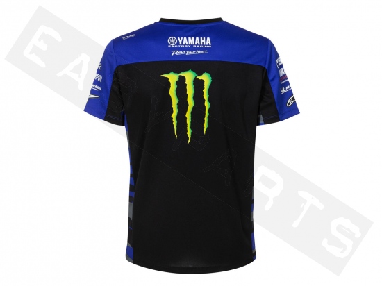 T-shirt YAMAHA Monster Energy® MotoGP Team Replica 2023 heren zwart